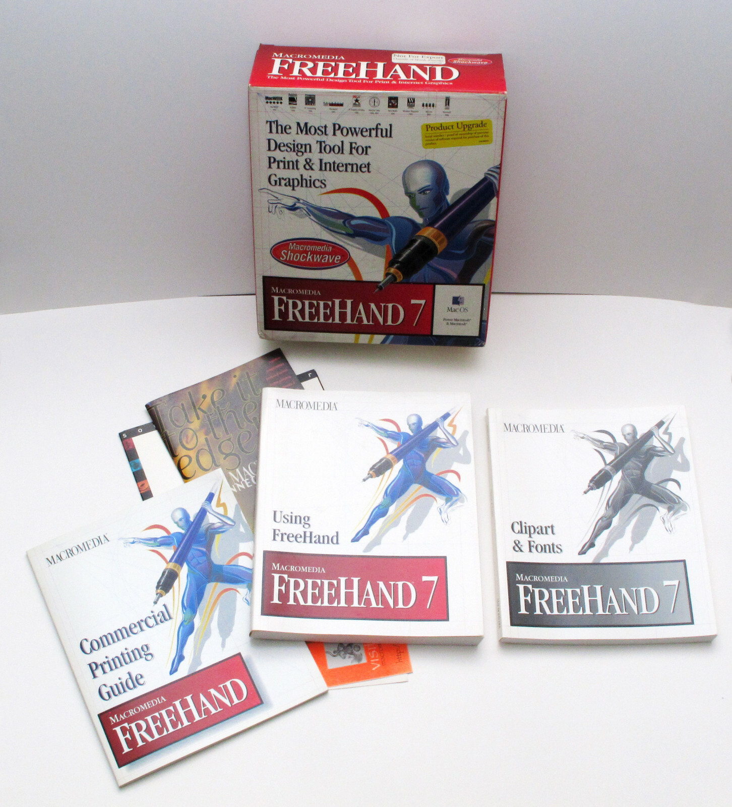 Macromedia Freehand 7 Mac User Box, Manual and Getting Started Books (No Disc)
