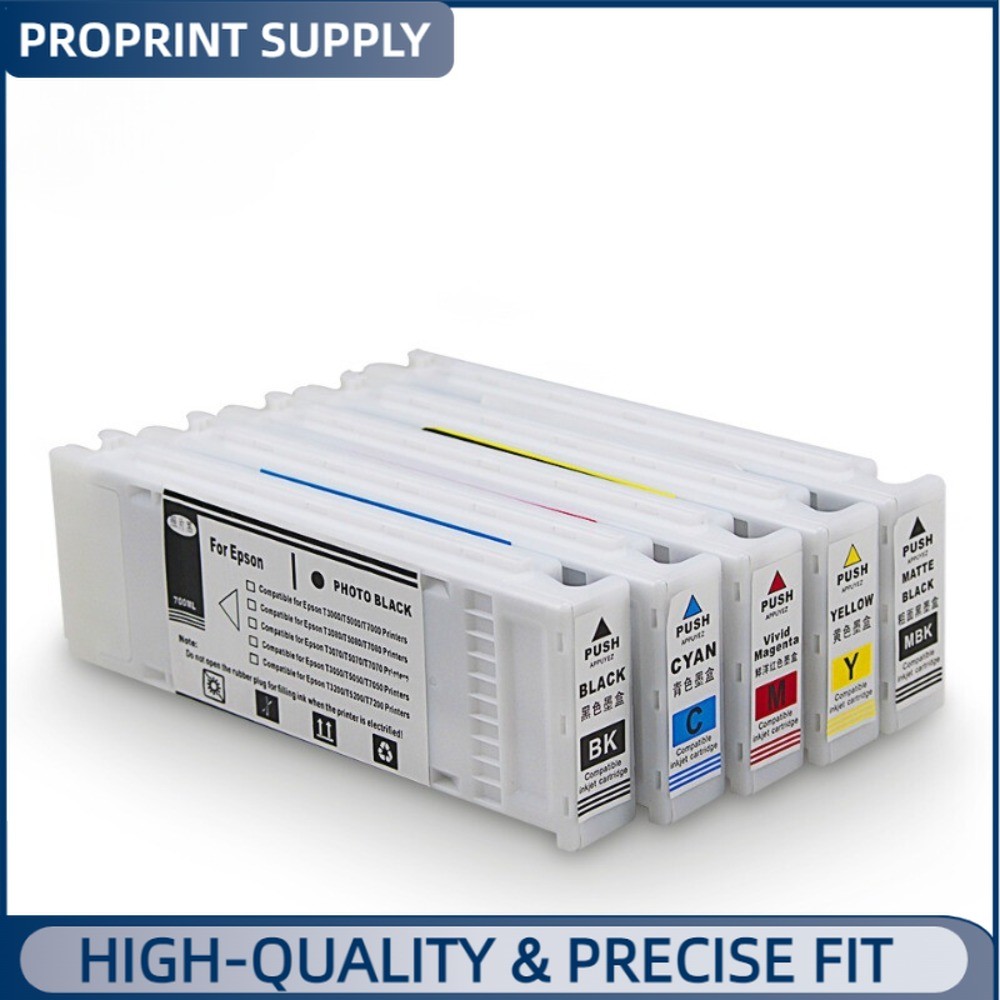 5X Compatible Ink Cartriges for Epson T3000 T5000 T7000 T3070 T3200 T5200 T7200
