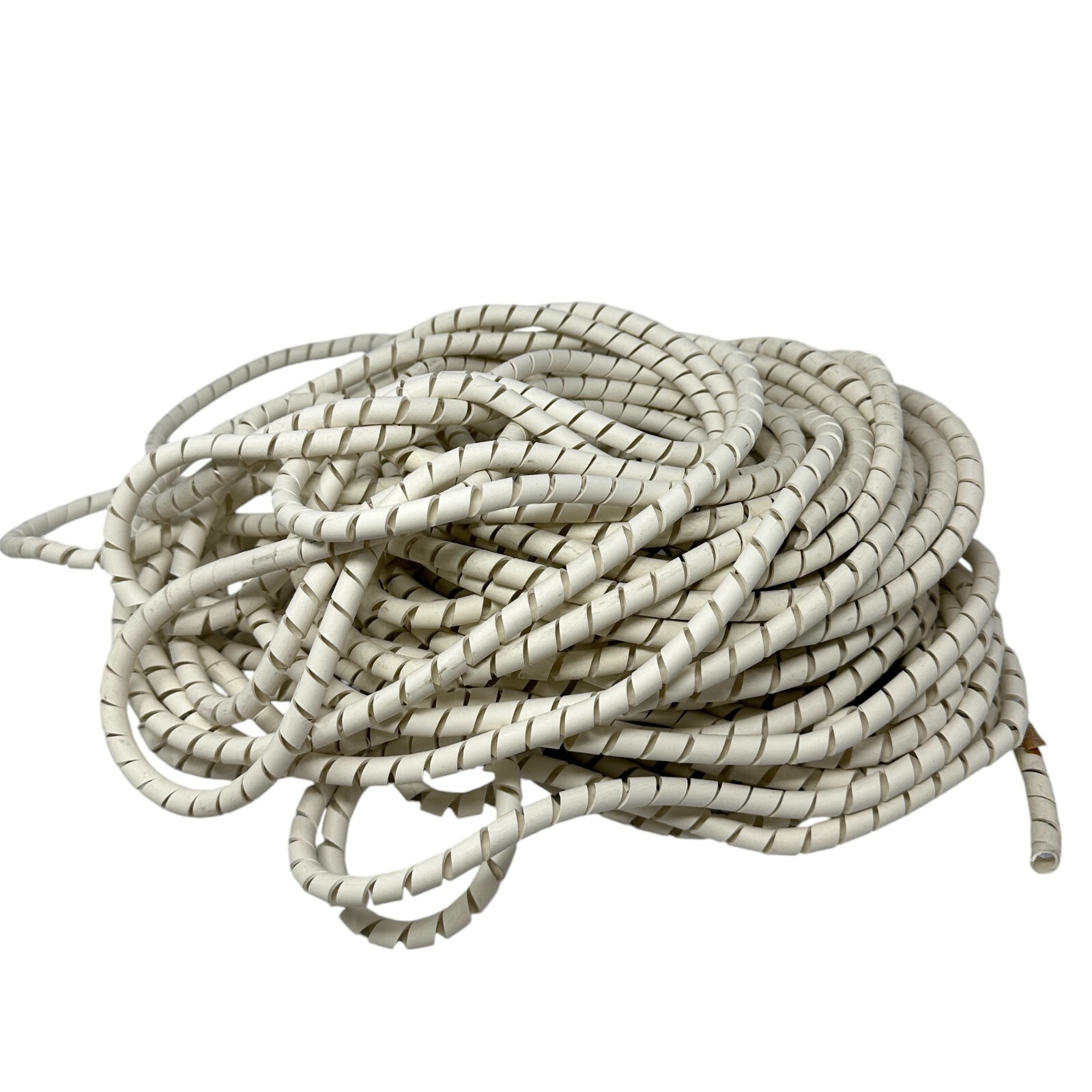 Cable Tidy Spiral Wrap White 80 ft