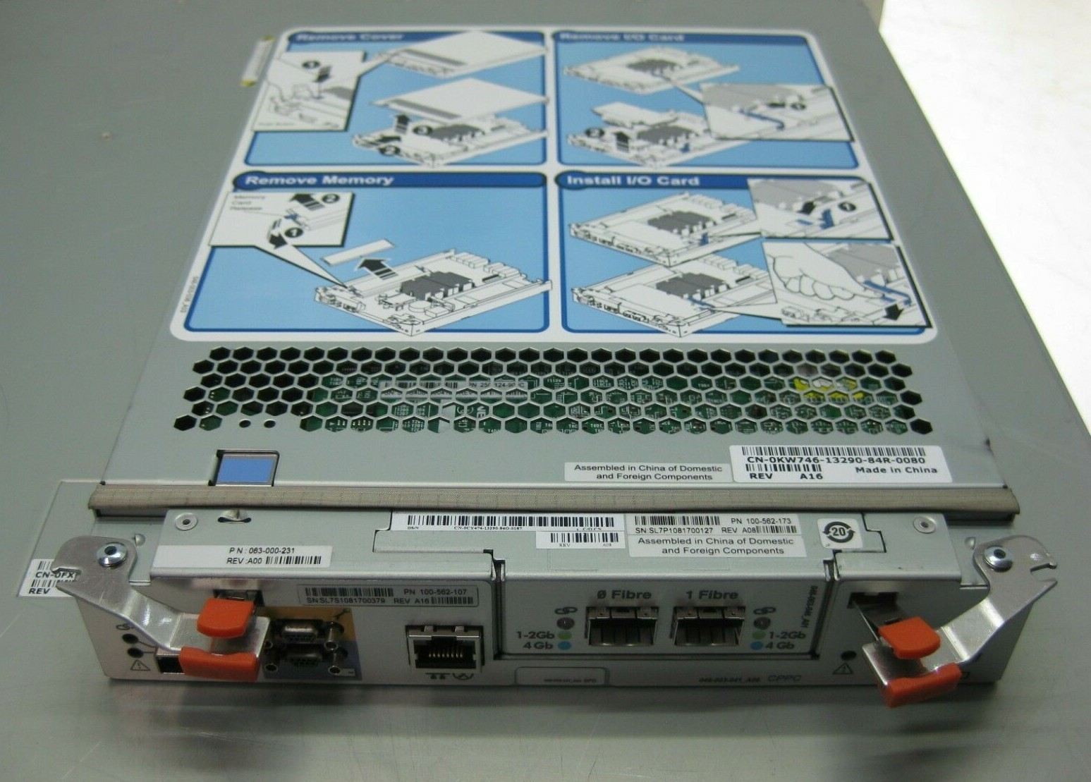 Dell EMC iSCSI Storage Controller 0KW746, 100-562-107 with 1 Finisar Transceiver