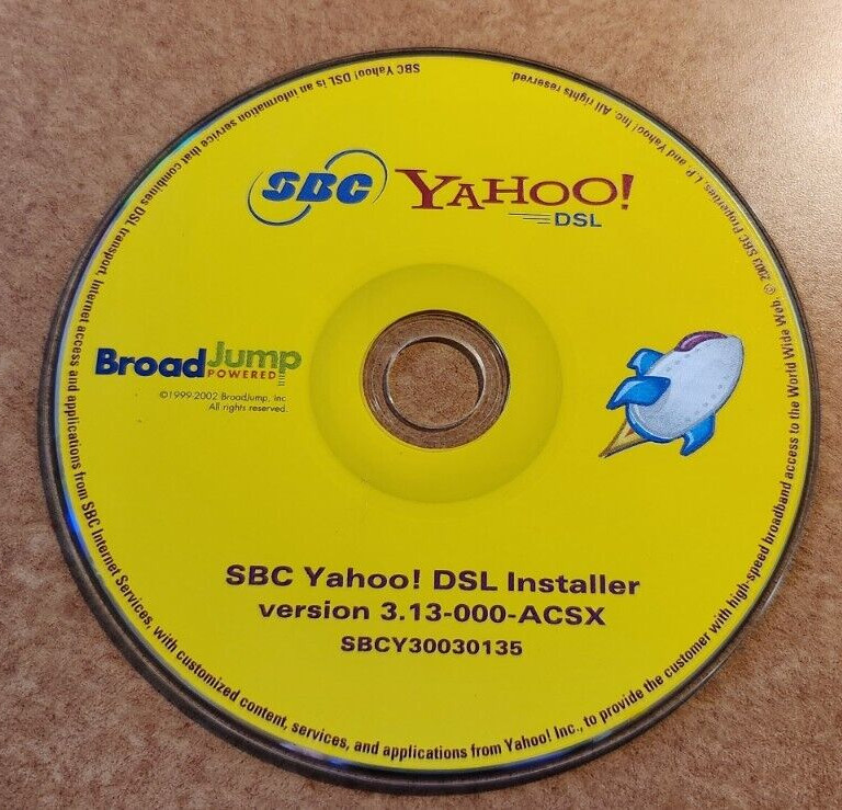 SBC Yahoo DSL Installer Version 3.13-000-ACSX CD 2002