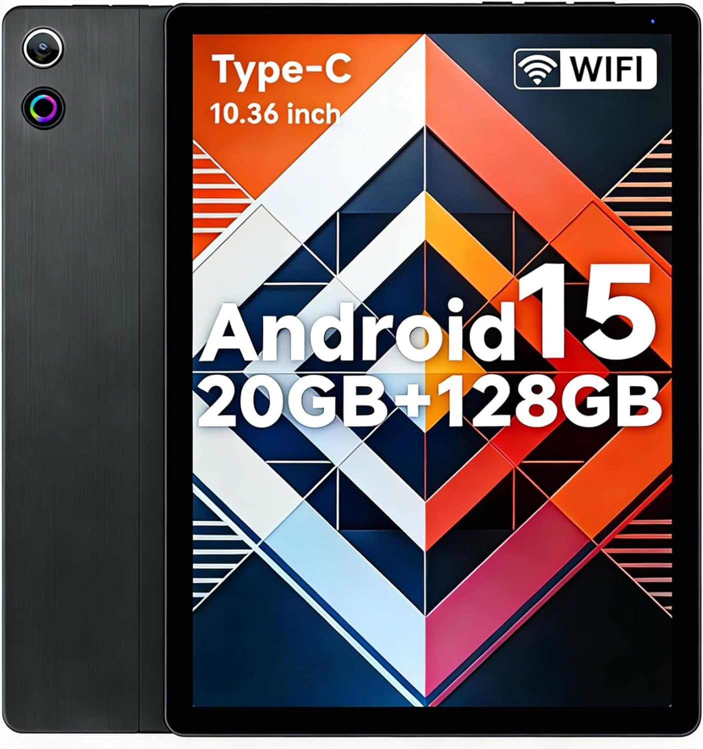 Tablet, 10.4 Inch Android Tablet with 20GB RAM 128GB ROM 1TB TF Card Expandable