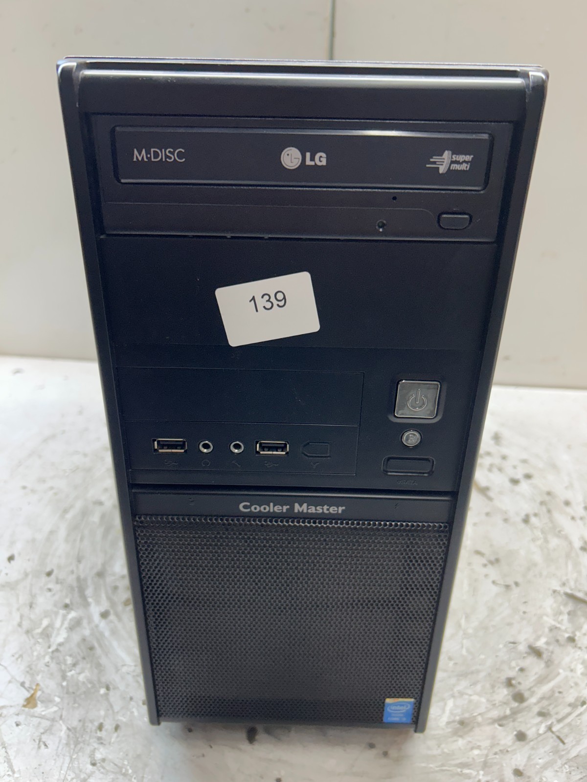 Retro Black Cooler Master mATX Desktop Computer Case