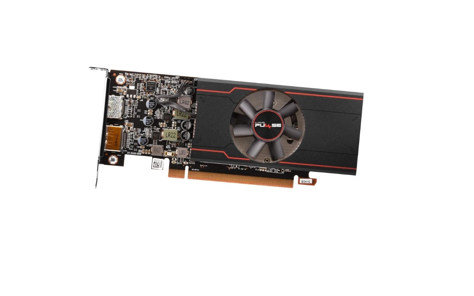 SAPPHIRE PULSE RX 6400 4GB GDDR6 Low-Profile Single-Slot GPU for SFF/HTPC/1080p