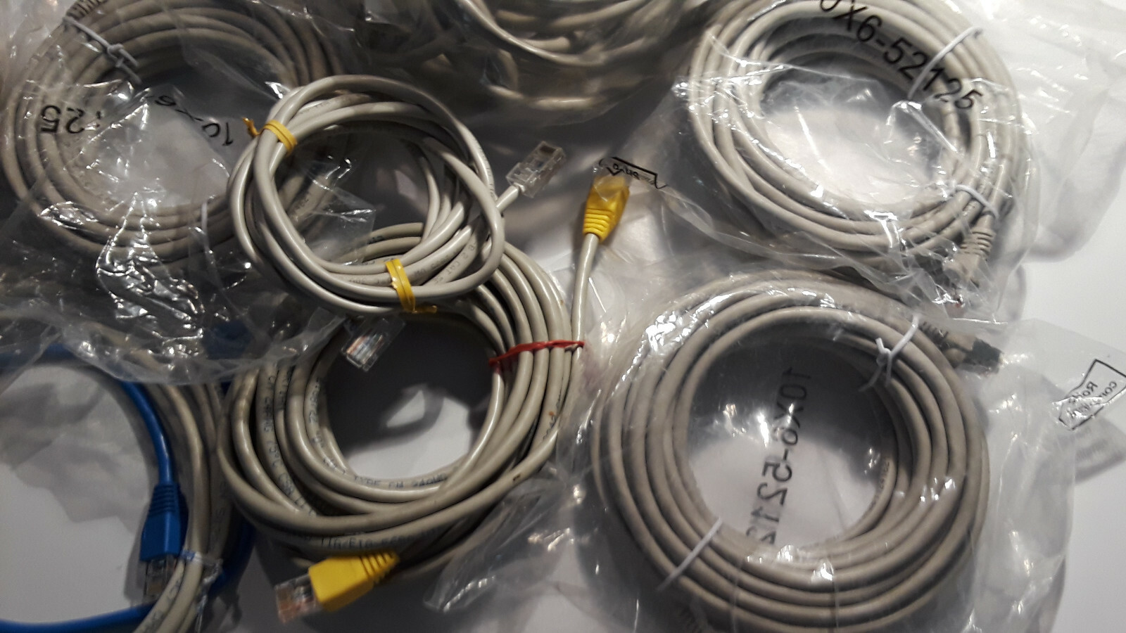 CAT5 Ethernet Cable Lan Computer Network CAT5/RJ45 Internet Patch Cord LOT of 43
