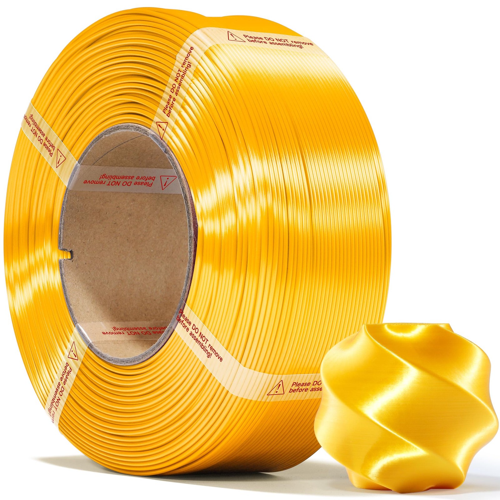MarsWork Gold Silk PLA, Pre-Dried Refill Filament for Reusable Spools