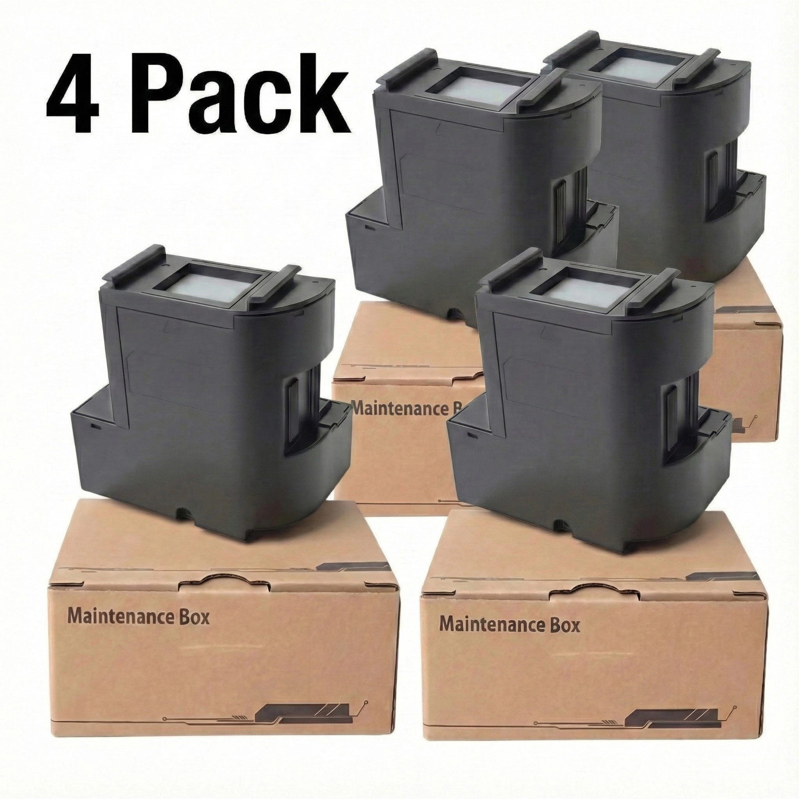 4pack Maintenance Box For T04D1 ET-15000 ET-3750 ET-3760 WF-2860 ET-4760 ET-3850
