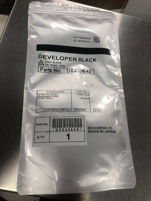 Ricoh D0239640 Black Developer
