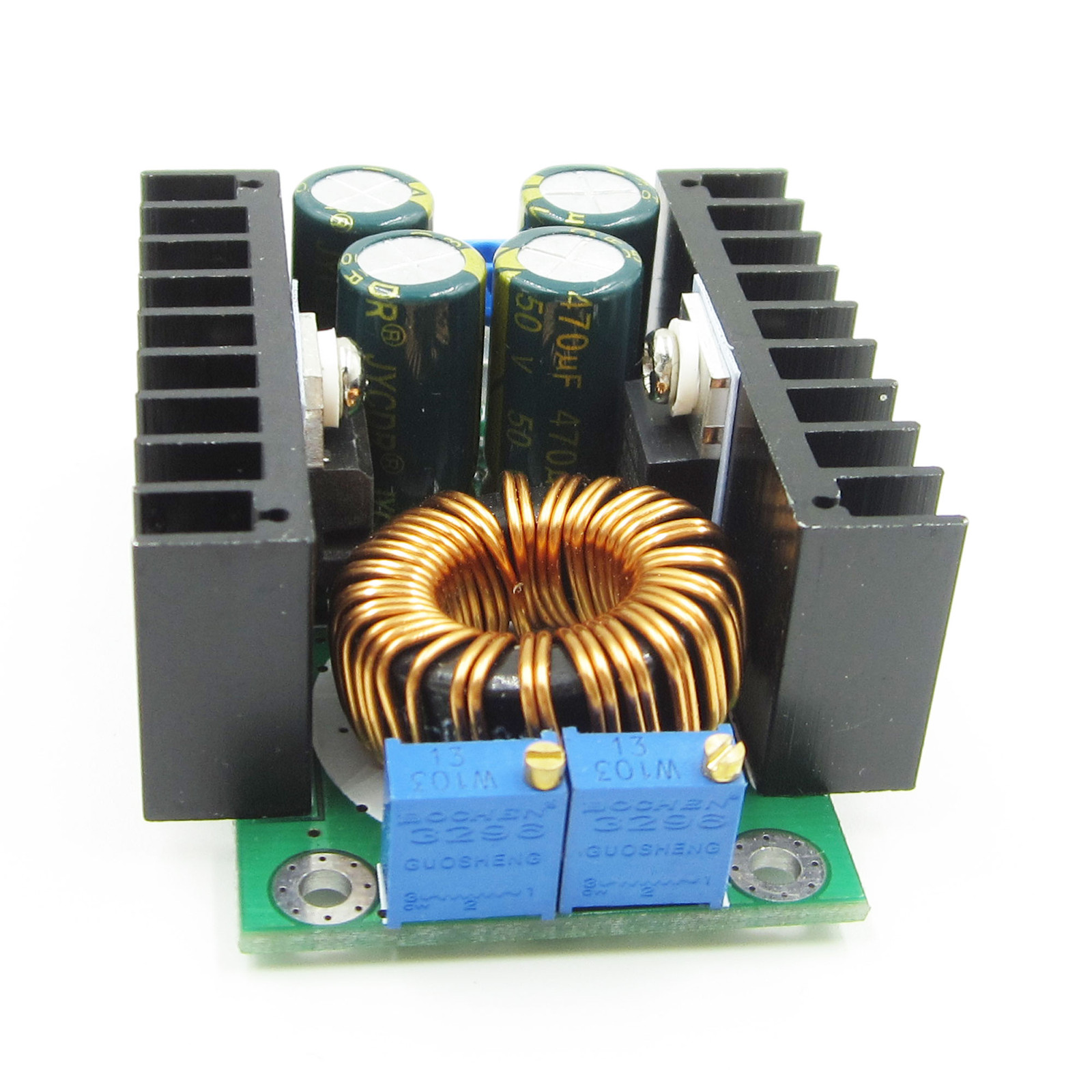 DC-DC Adjustable Voltage CC CV Buck Converter 7-40V to 0.8-28V 12A 300W 12V/5V