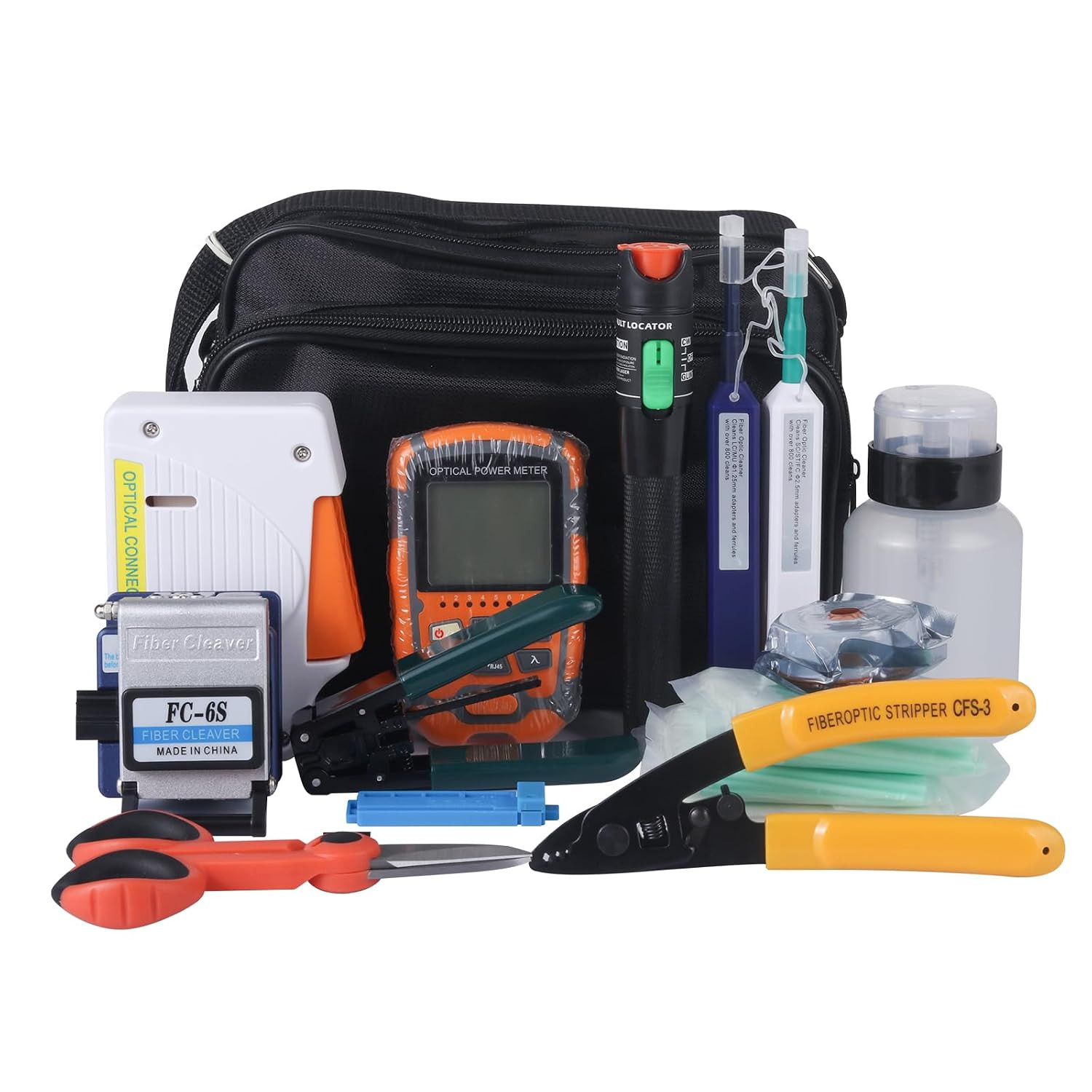 Fiber Optic Termination & Cleaning Kit - Visual Fault Locator Fiber Optic Cable