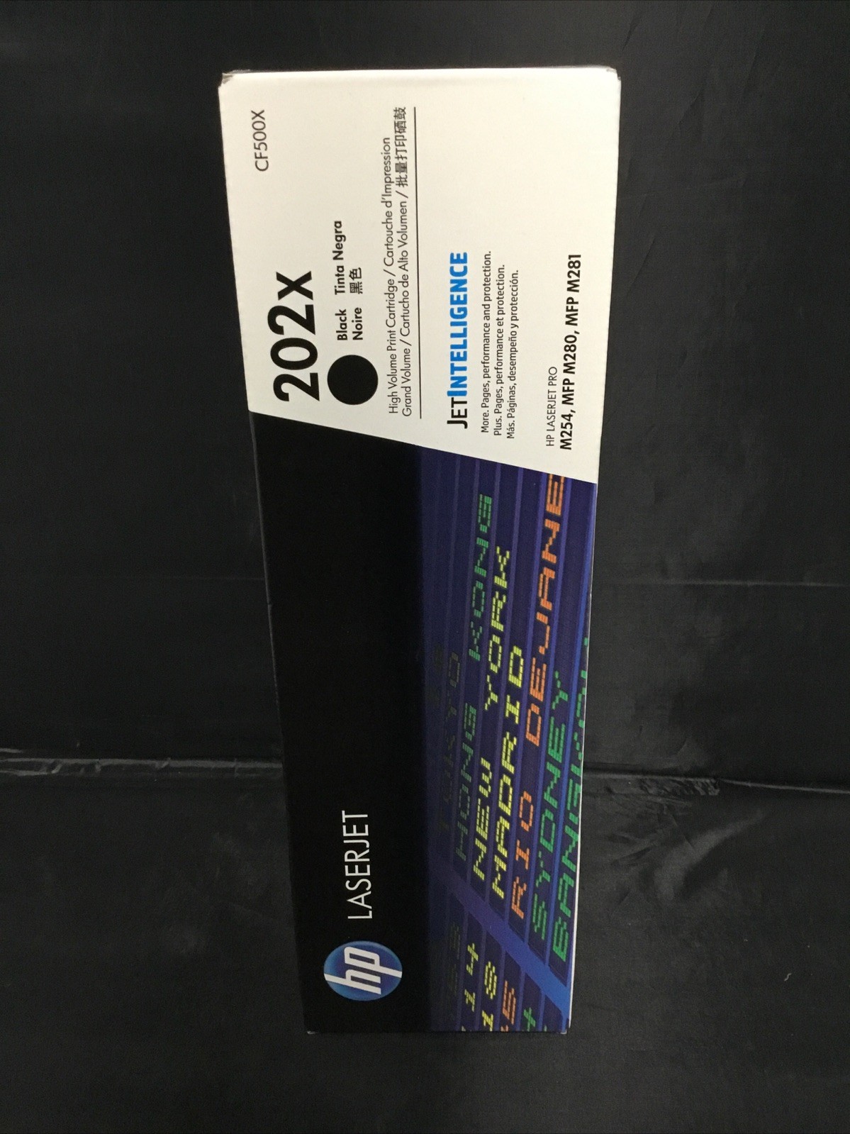Authentic HP 202X High Yield Toner Cartridge  - BLACK (CF500X) Brand New