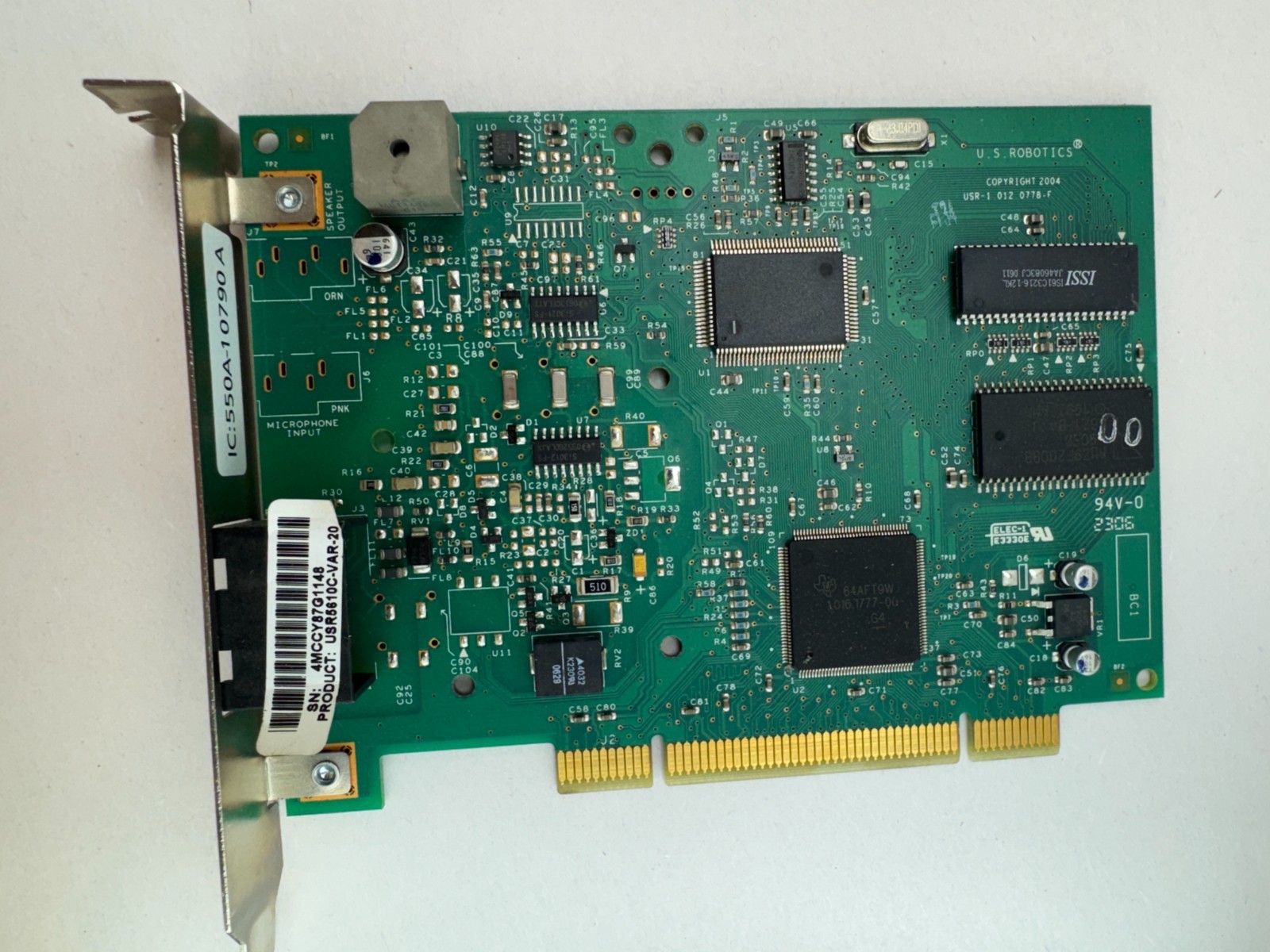 US Robotics USR5610C 56K V.92 PCI Controller Based Hardware Modem Dell KX776