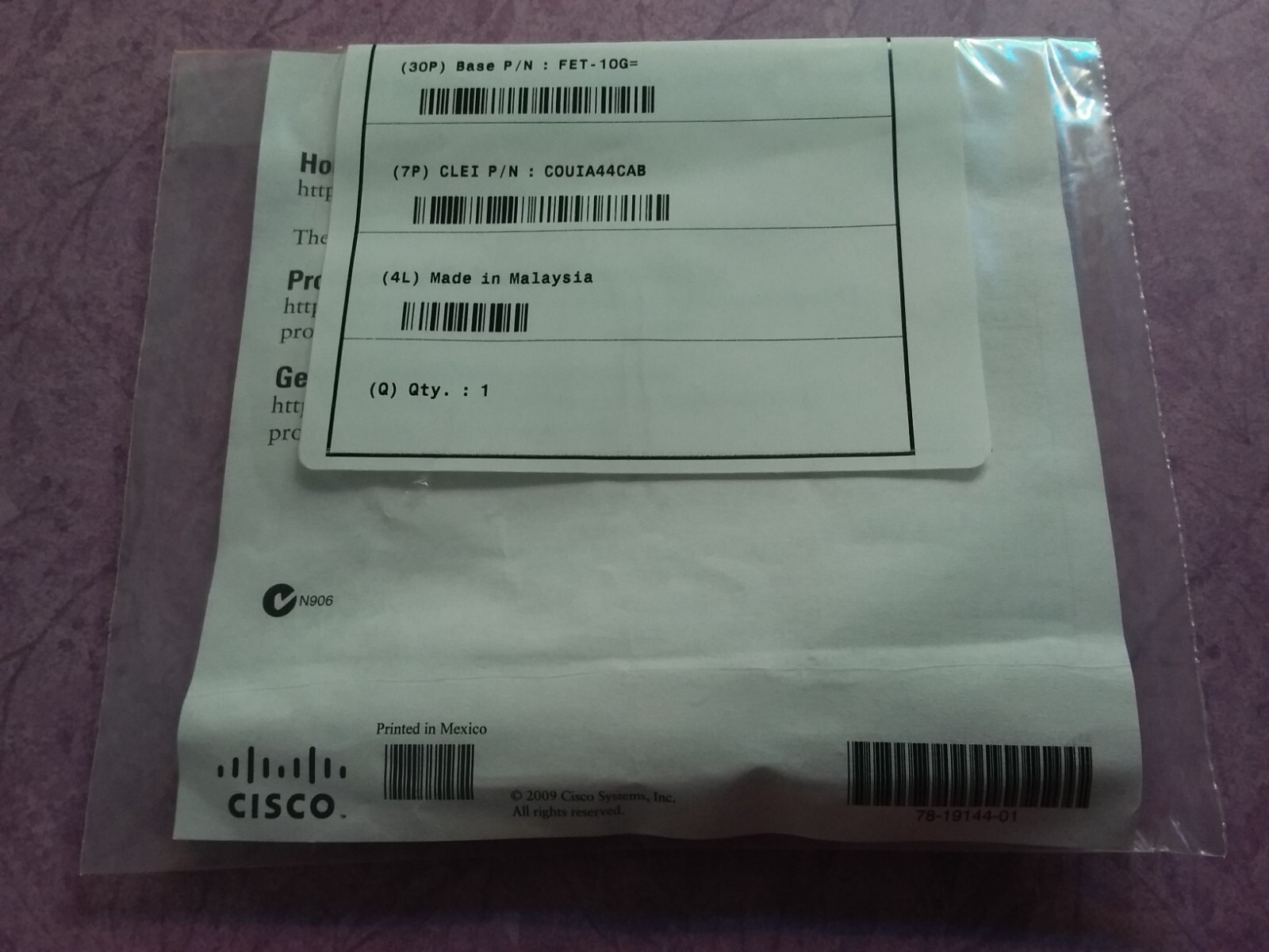 Cisco FET Transceiver-10G Fabric Extender NEW- PRICE DROP-FREE SHIPPING