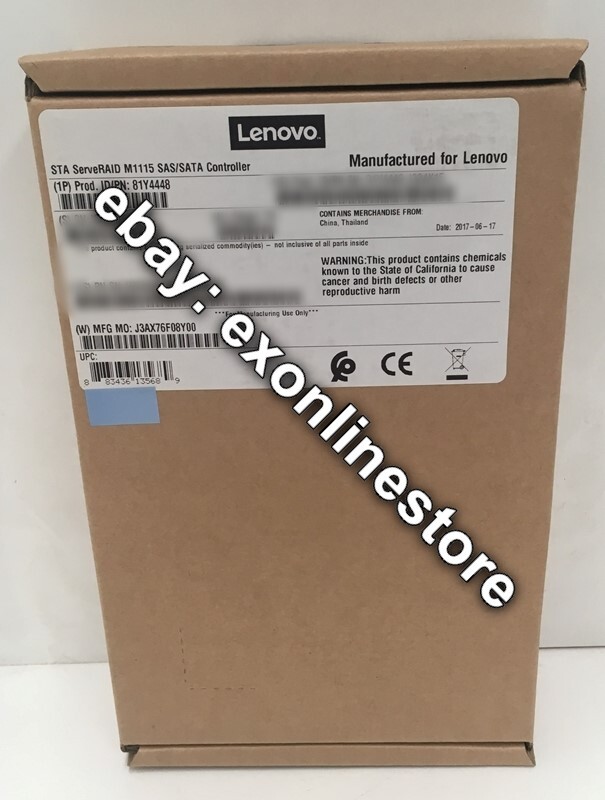 81Y4448 - ServeRAID M1115 SAS/SATA Controller (FRU: 46C8928) Lenovo Brand New