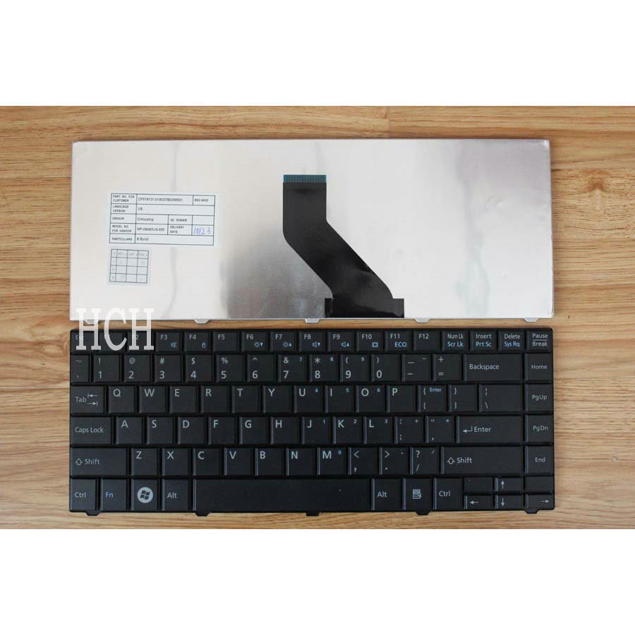 New For Fujitsu lifebook LH531 LH531G Series Keyboard US Black Teclado Notebook