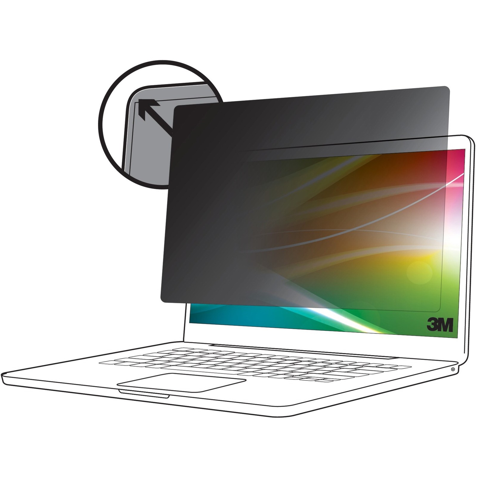 3M BPNMS001 Bright Screen Privacy Filter 13.5in Surface Laptop