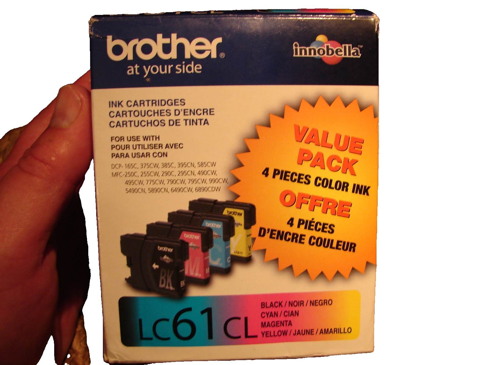 New Brothers LC61CL Ink Cartridges Four Colored Ink New In Box Unused Nice