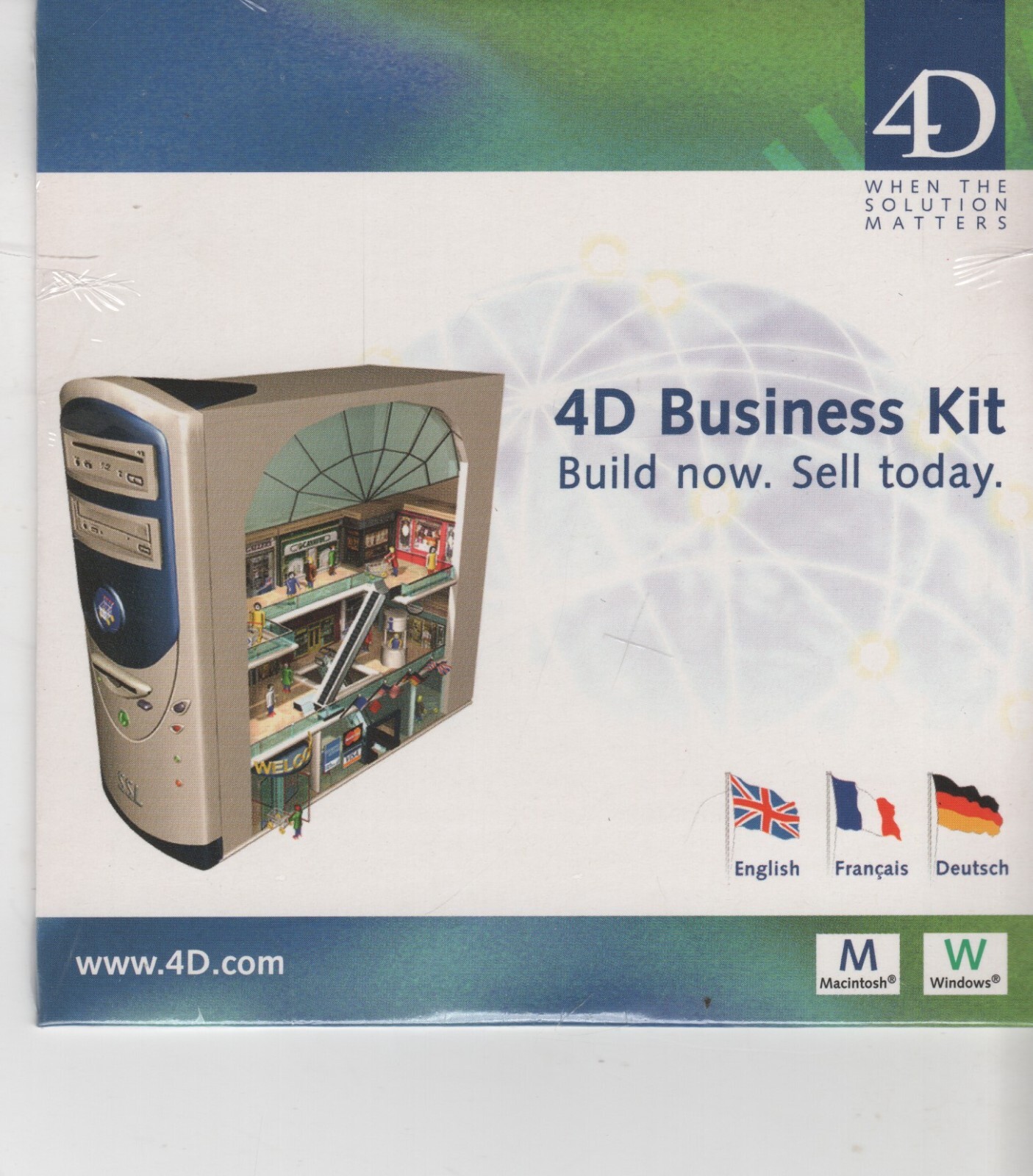 ITHistory SOFTWARE APPLE/ IBM  (2002) 4D BUSINESS KIT Demo Sealed  CD OF