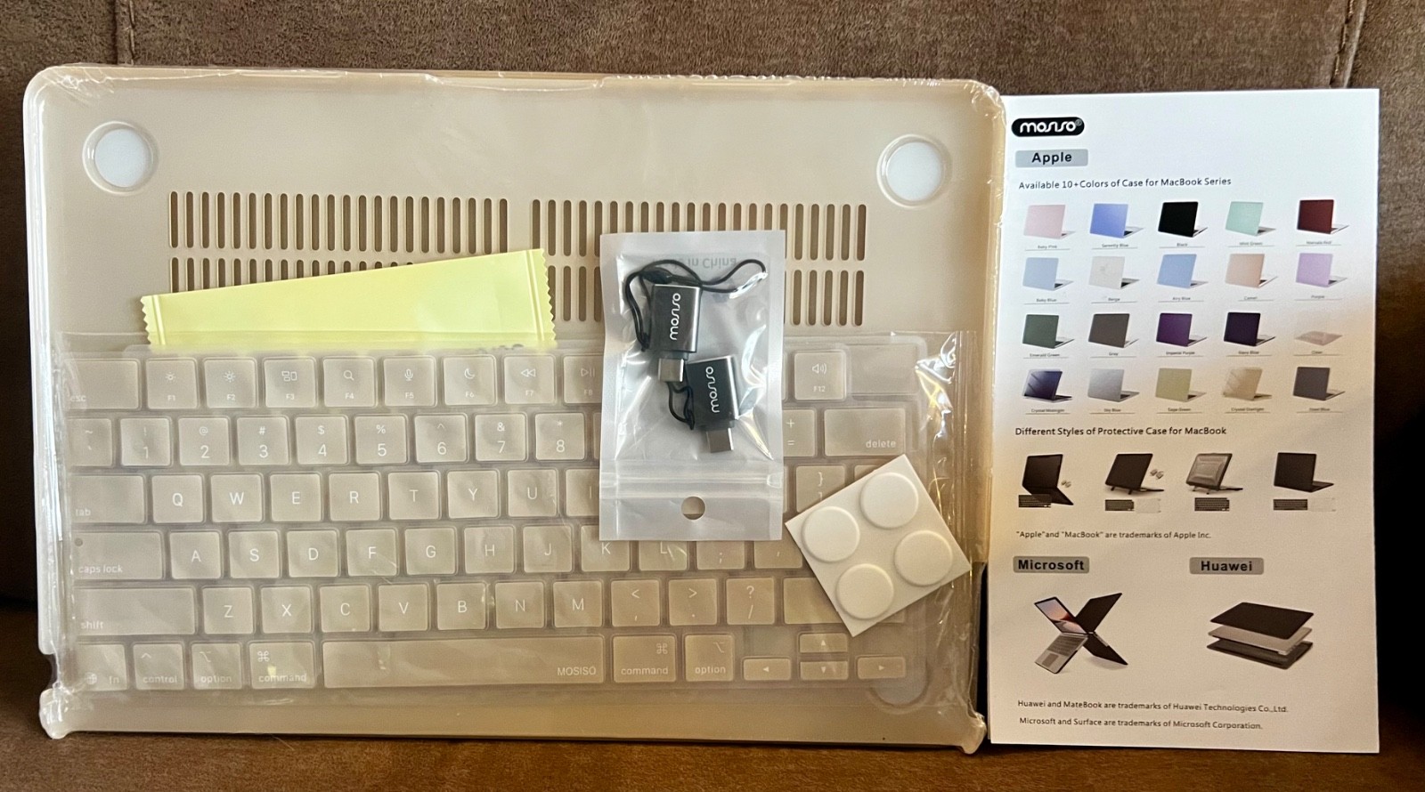 MOSISO - Plastic Hard Shell Case - Compatible w/ MacBook Air - 13.6 in - Pink