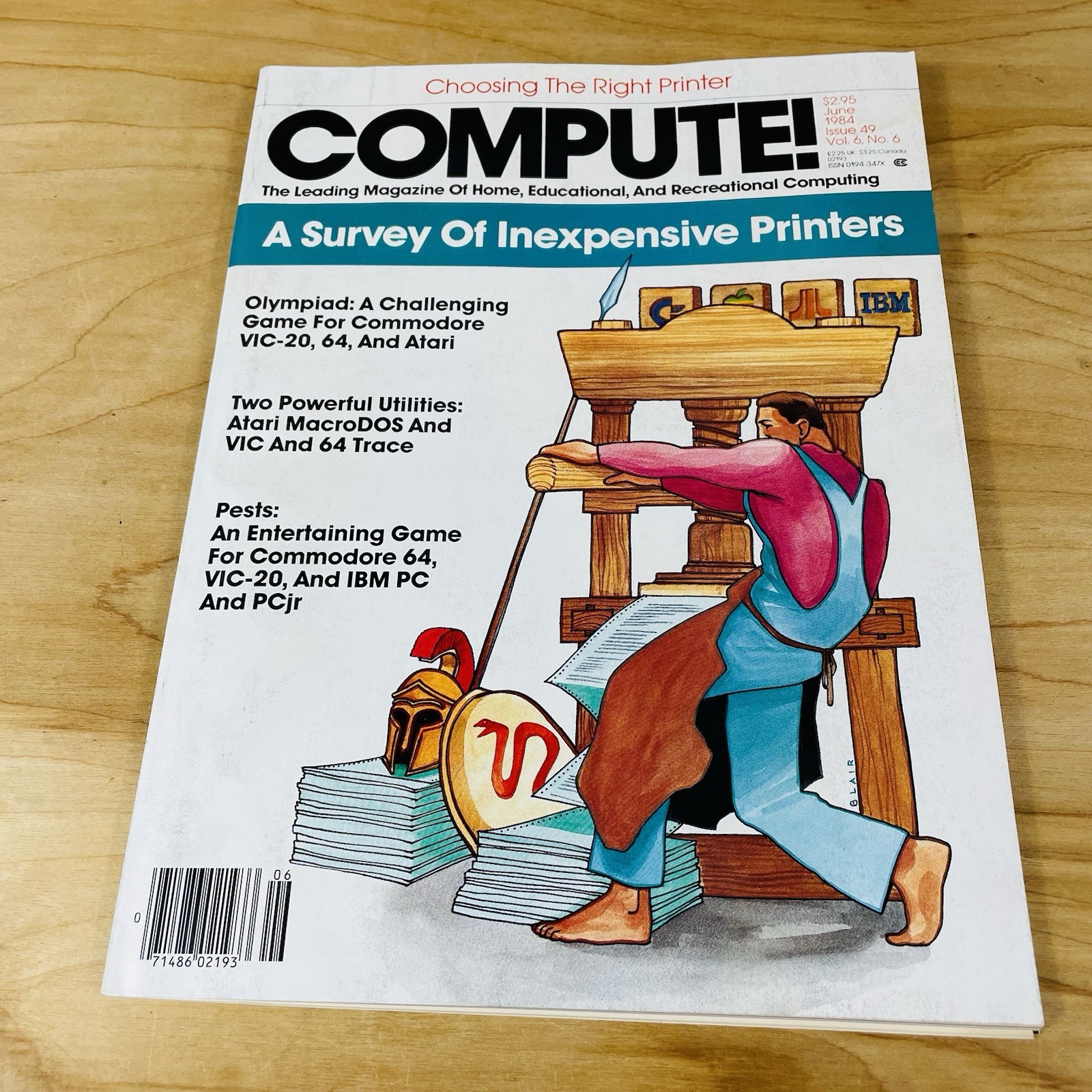 COMPUTE American home computer magazine Vol. 6, No. 6, Issue 49 June 1984