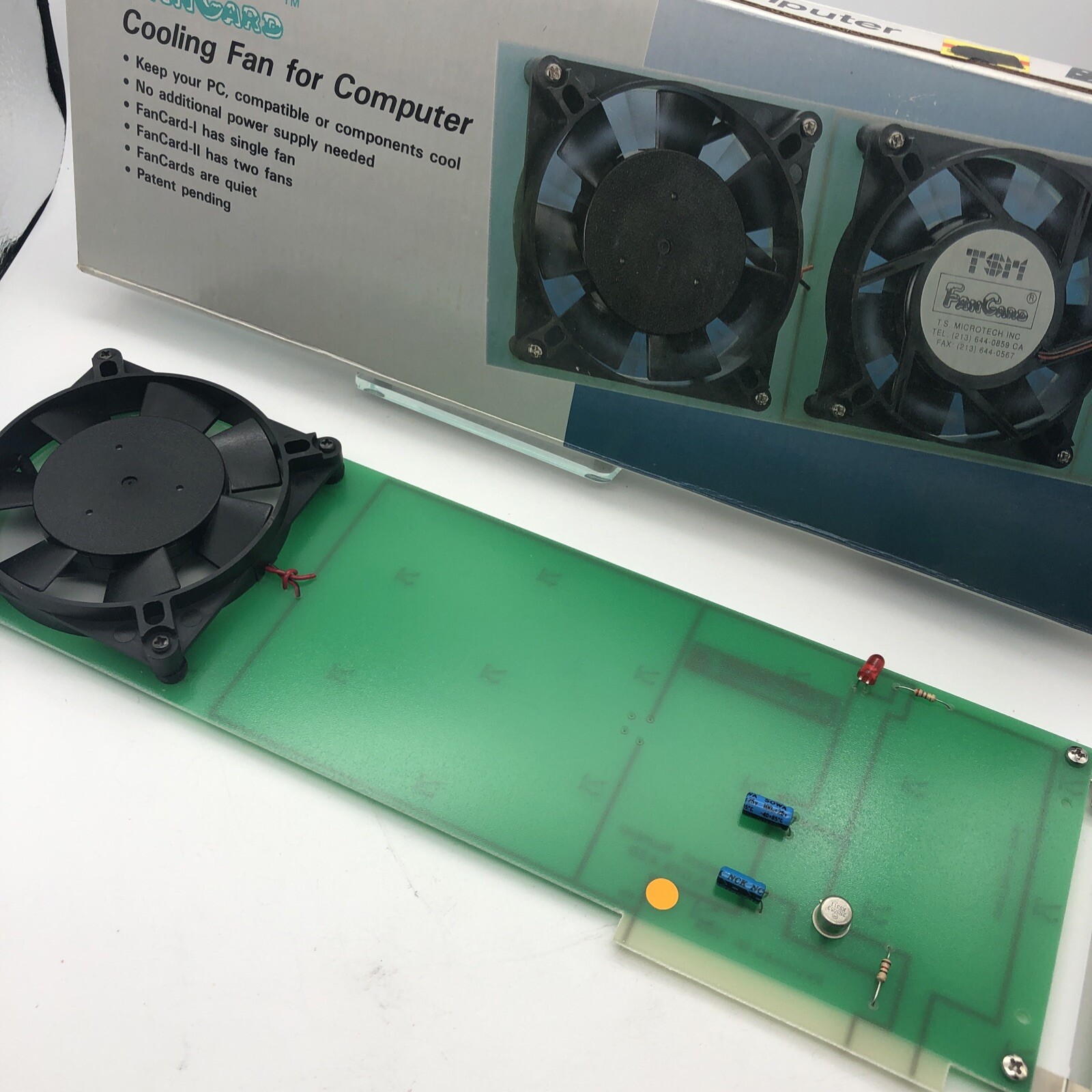 NEW ISA  4"  FAN Fancard  Cooling for 486 386 Computers T.S. Microtech Vintage