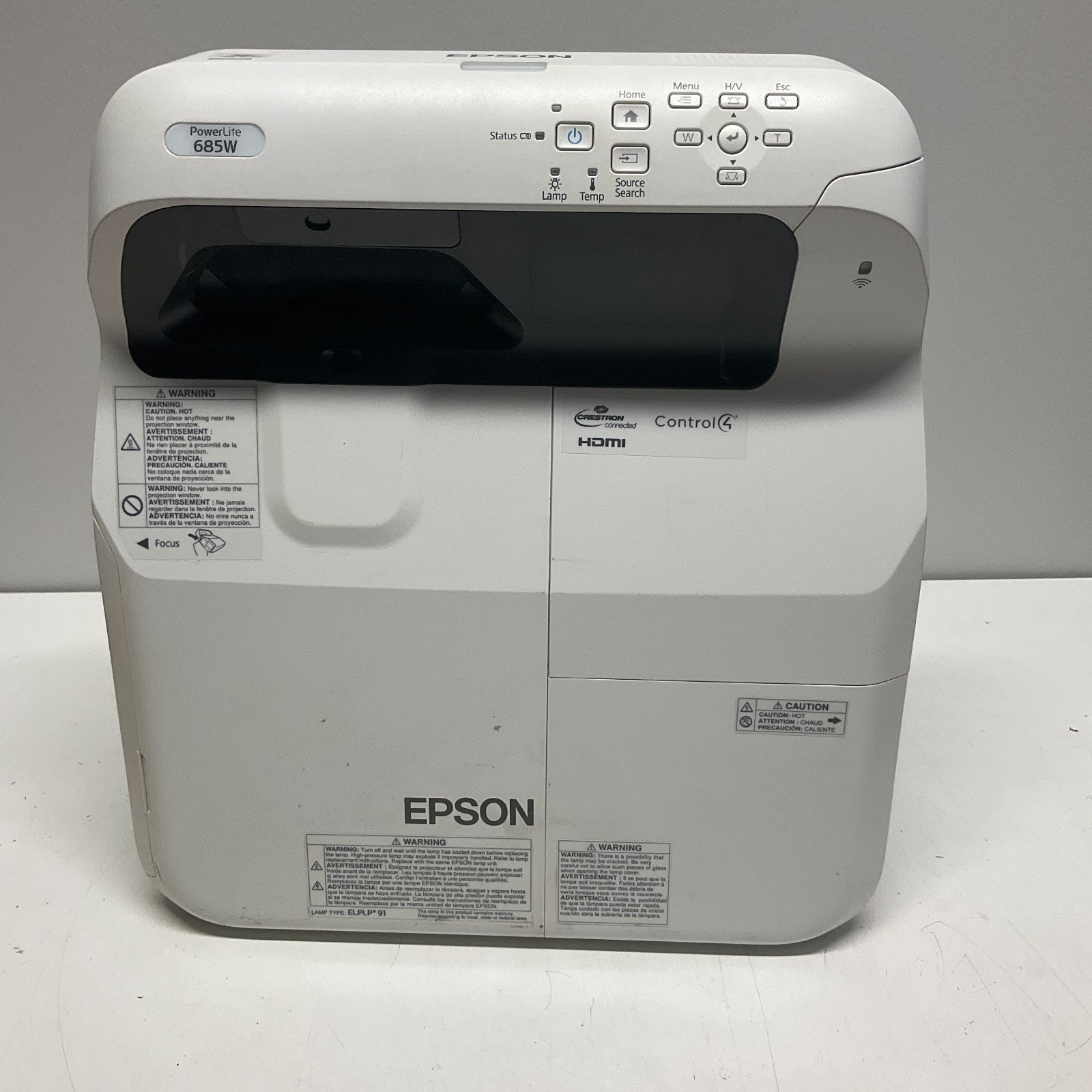 Epson Powerlite 685W WideScreen LCD Projector  - Lamp Timer : 2200 Lamp Hours