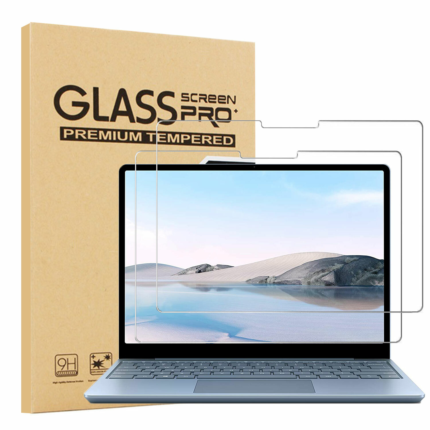 (2PCS) Glass Screen Protector for Microsoft Surface Laptop Go 3/2/1 (12.4 inch)