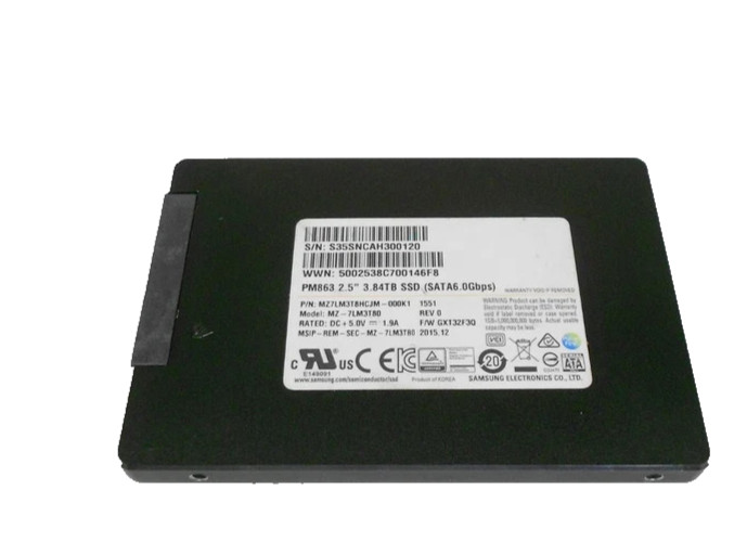 Samsung PM863 3.84TB SSD SATA 2.5" Server PC Hard Drive 4TB MZ-7LM3T8N %98
