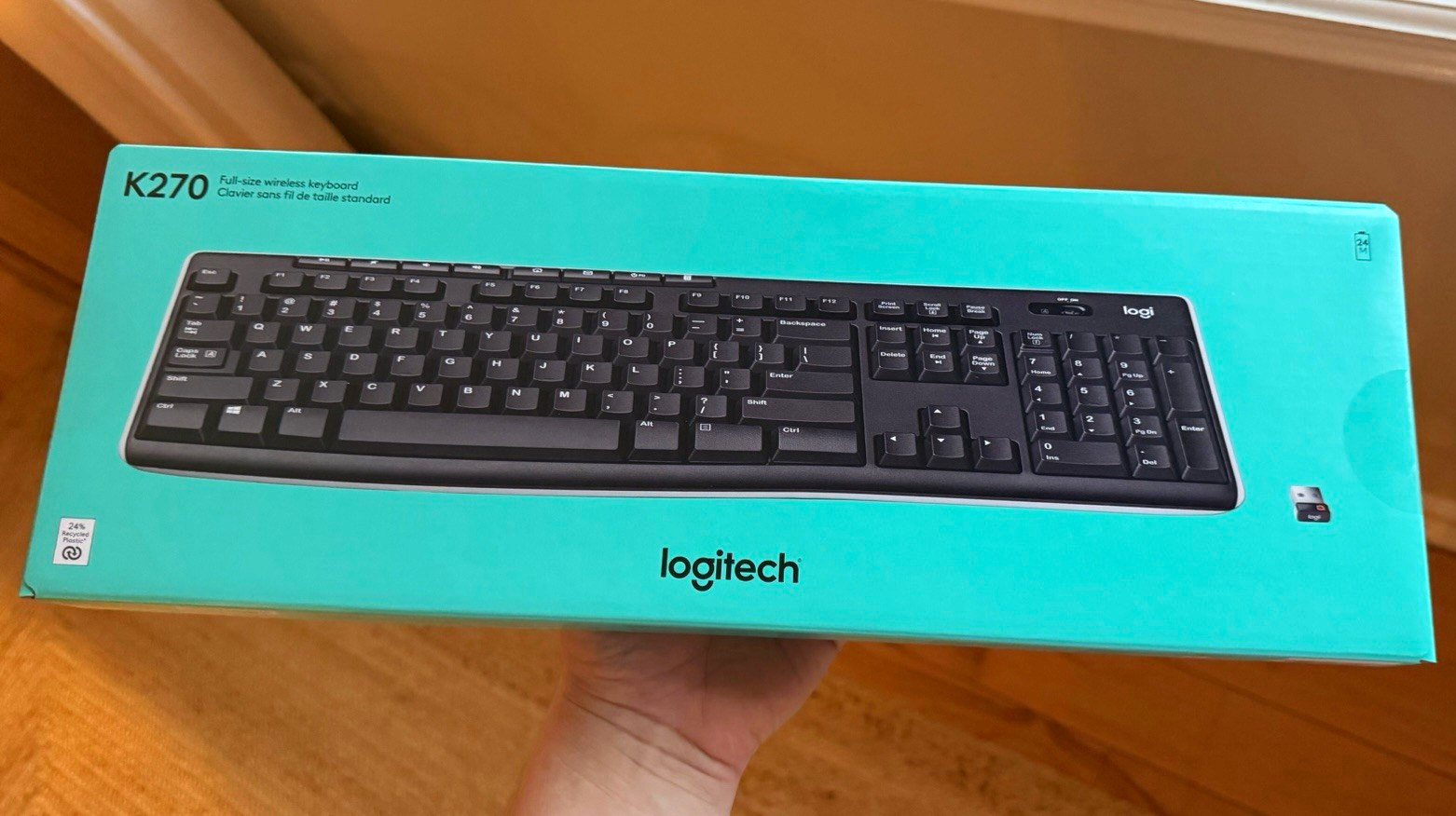 2-Pack Logitech K270 Wireless Full-Size Keyboard Black English QWERTY Standard