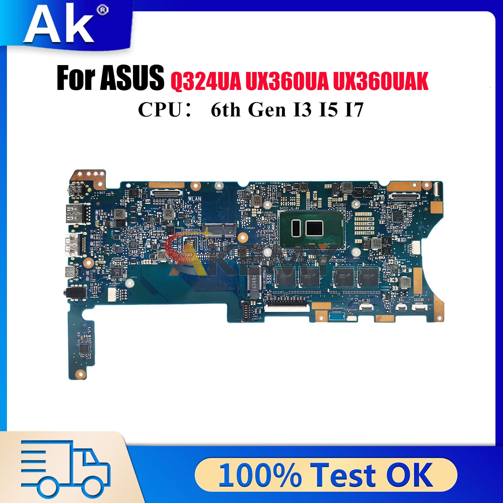 UX360UA Laptop Motherboard For ASUS ZenBook Q324UA UX360UAK UX360U Mainboard