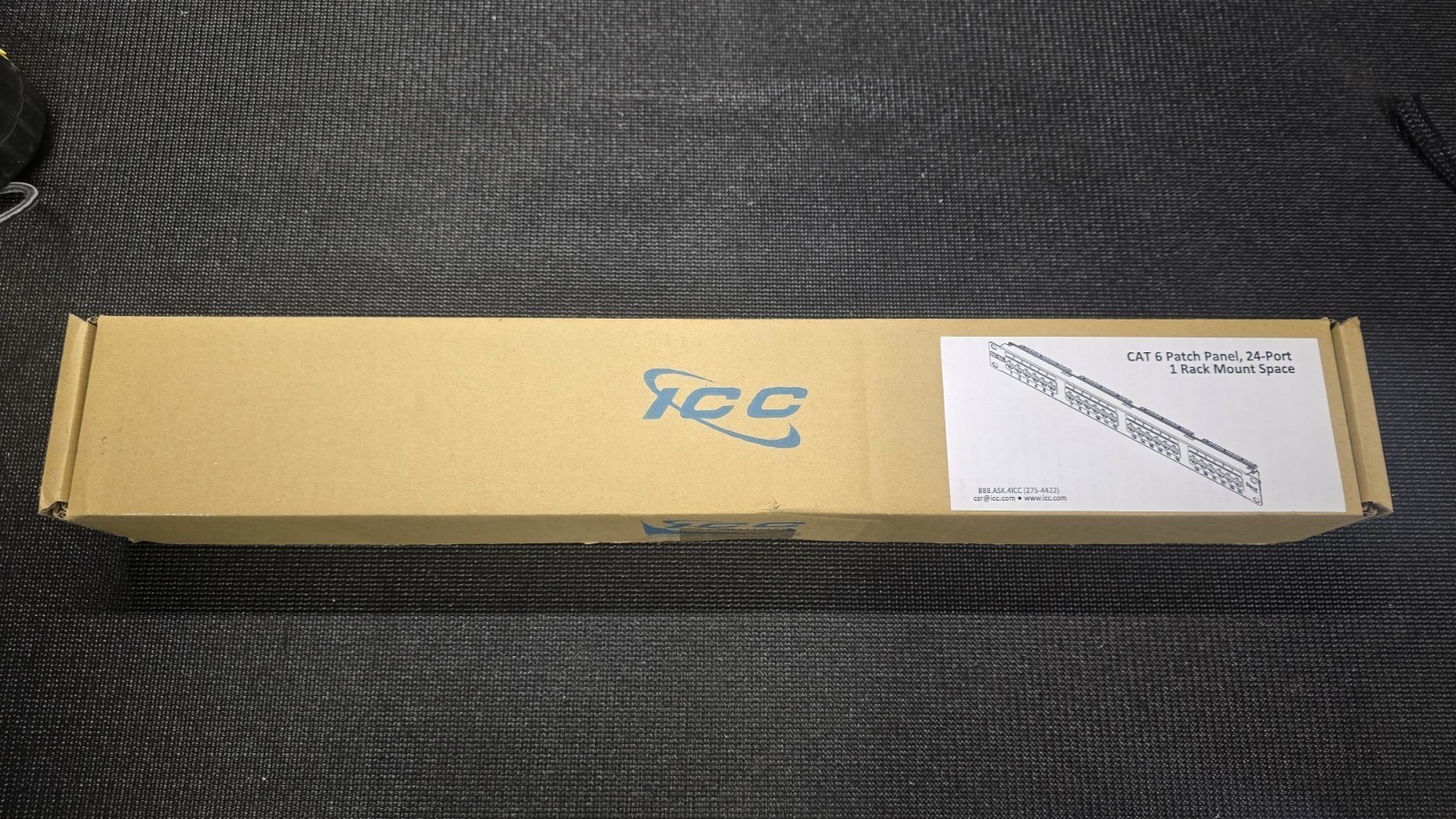 ICC Cat6 24 Port Patch Panel 1 RMS 1U New
