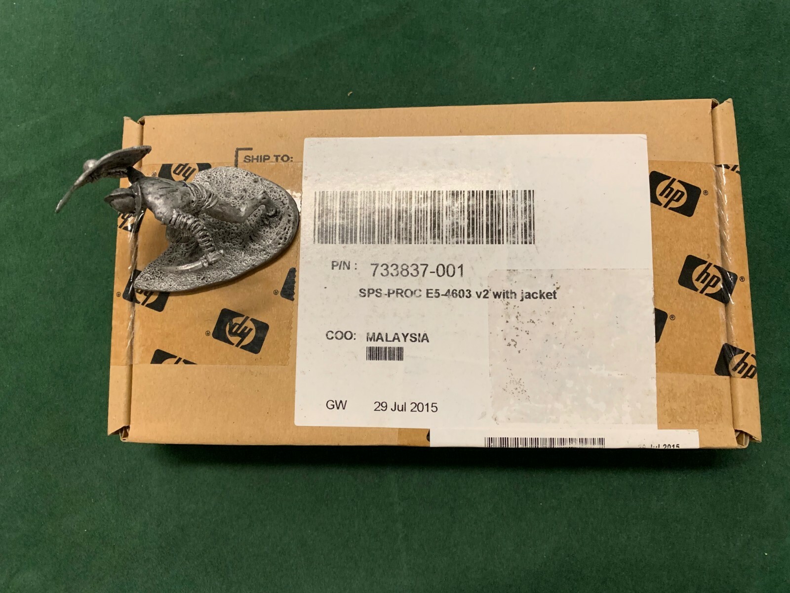 HP 733837-001 - SPS-PROC E5-4603 v2 with jacket