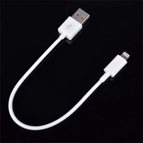Short 8pin Black USB 2 Sync Cable for iPhone 5 6  iPod Touch iPad Mini
