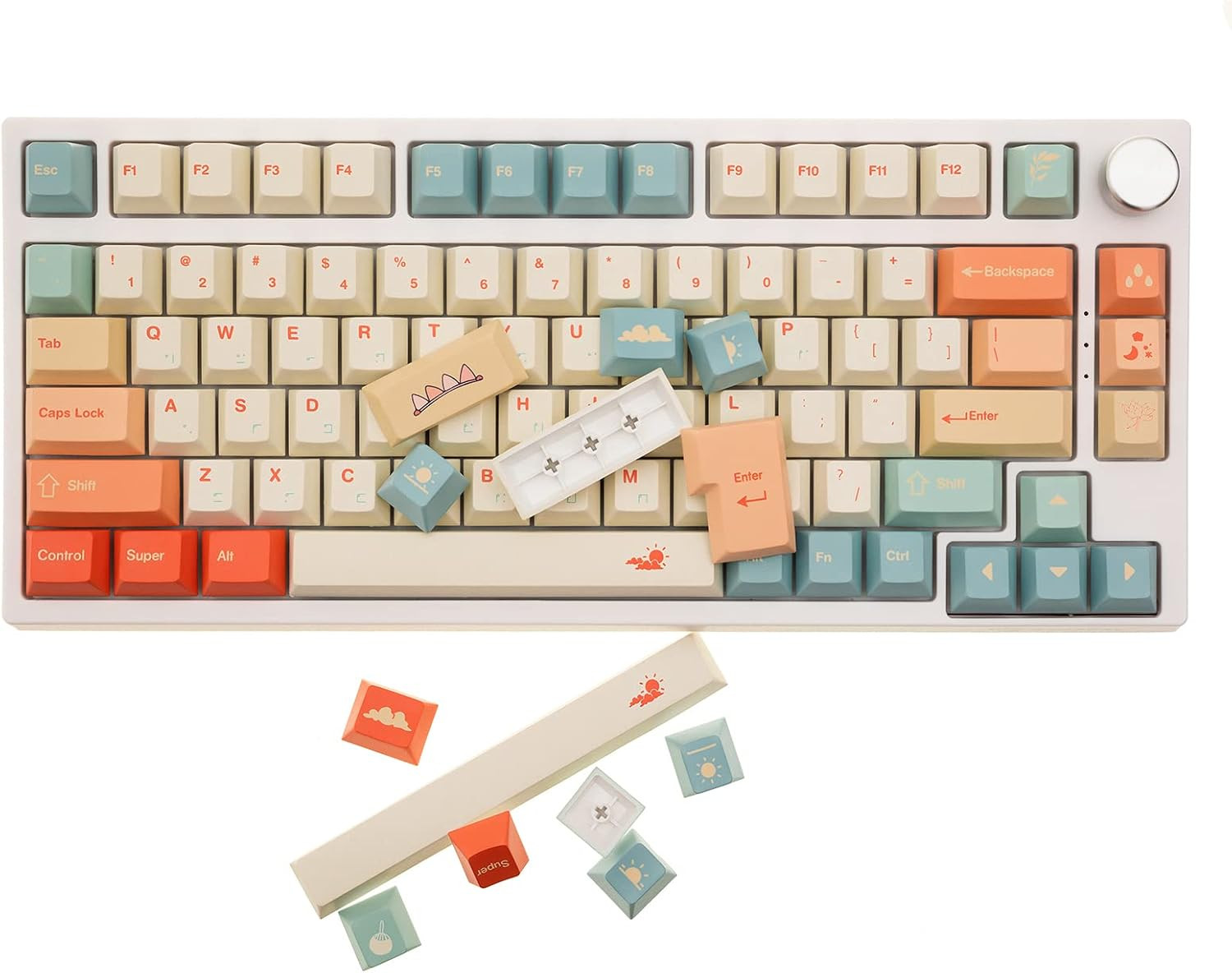 145 Keys Summer Love Theme Keycaps Set, Cherry Profile