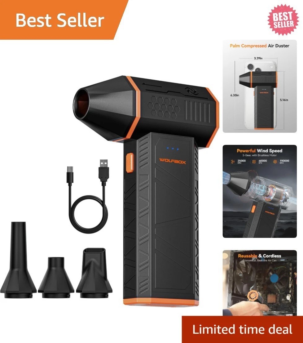 Rapid Charge MegaFlow 50 Air Duster - Efficient Dust Removal for All Devices