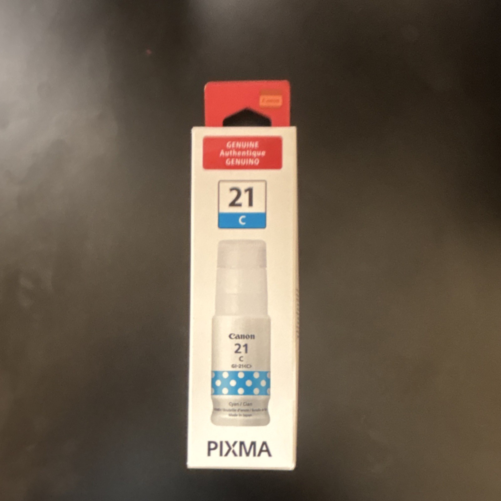 Canon GI-21C Cyan Ink Bottle Genuine Original Inkjet 4579C001AA