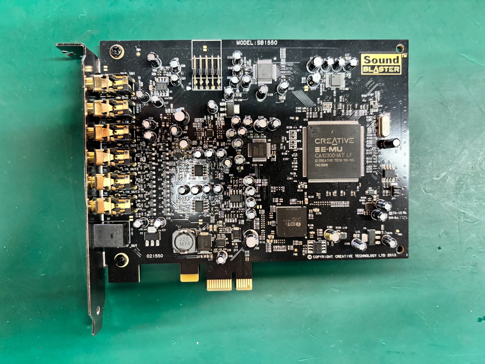 Creative Technology Sound Blaster Audigy Rx Internal 7.1 PCIe Sound Card SB1550