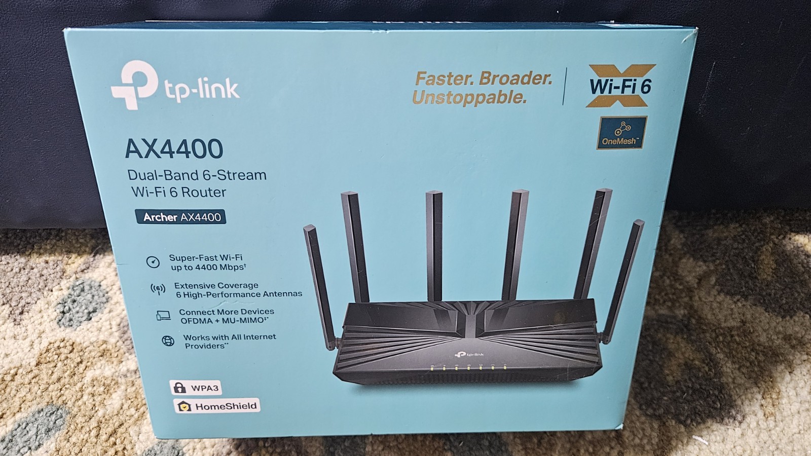 TP-Link AX4400 Dual-band 6-stream WiFi 6 Router Archer AX4400