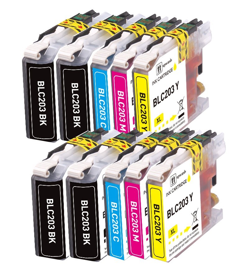 10PK XL Replacement Ink Set fits Brother LC203 MFC-J680DW MFC-J880DW MFC-J885DW