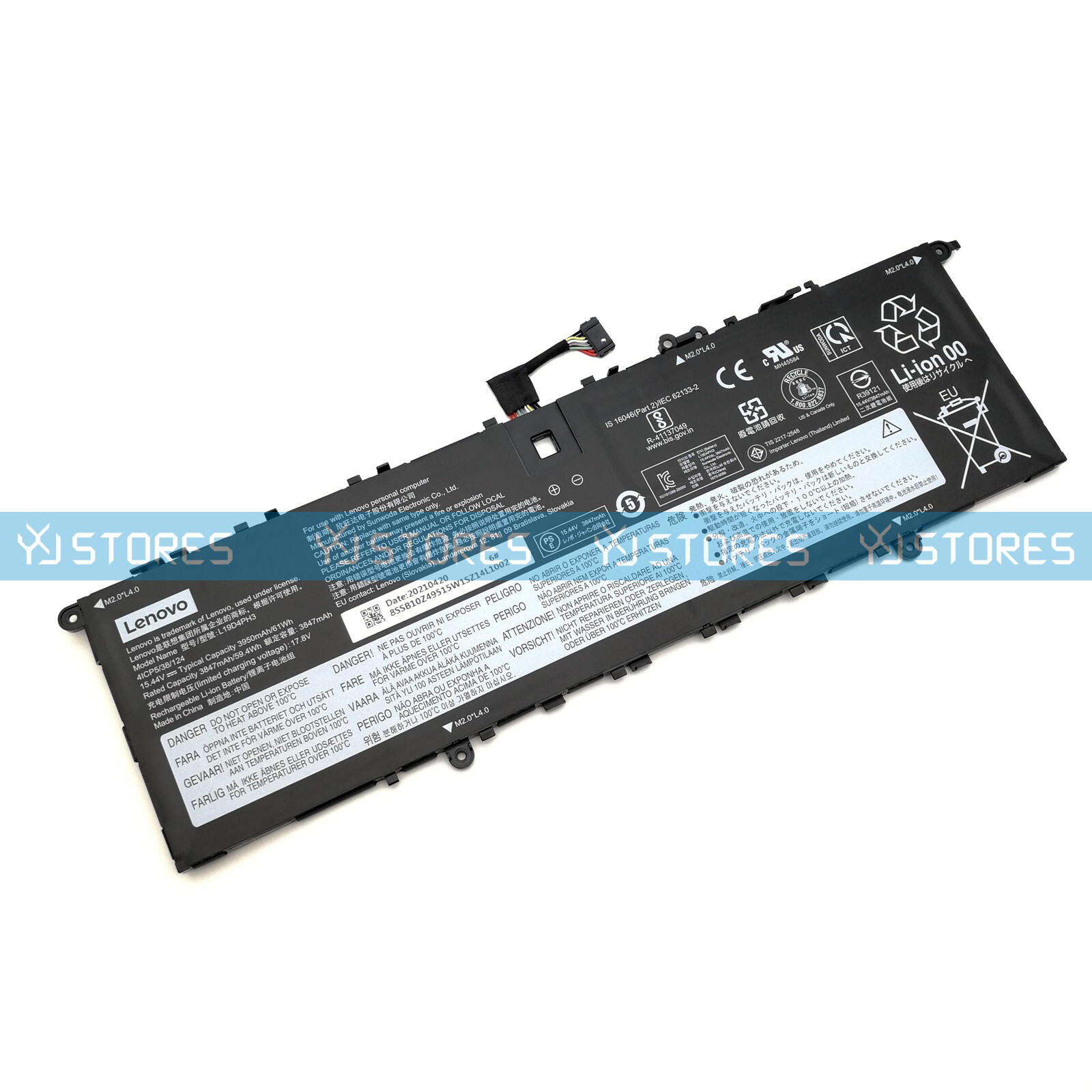 New Genuine L19D4PH3 L19M4PH3 L19C4PH3 Battery for Lenovo Yoga Slim 7 Pro 14ITL5