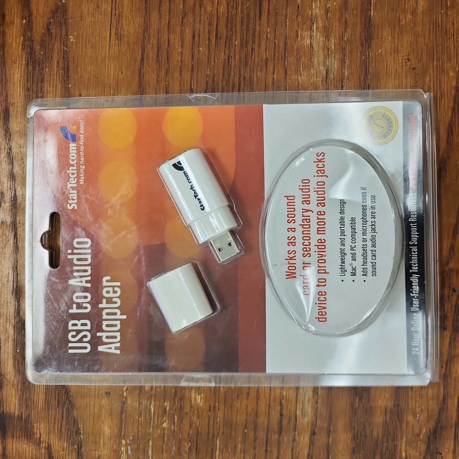 StarTech.com USB to Dual 3.5mm Audio Adapter, External Sound Card (ICUSBAUDIOB)