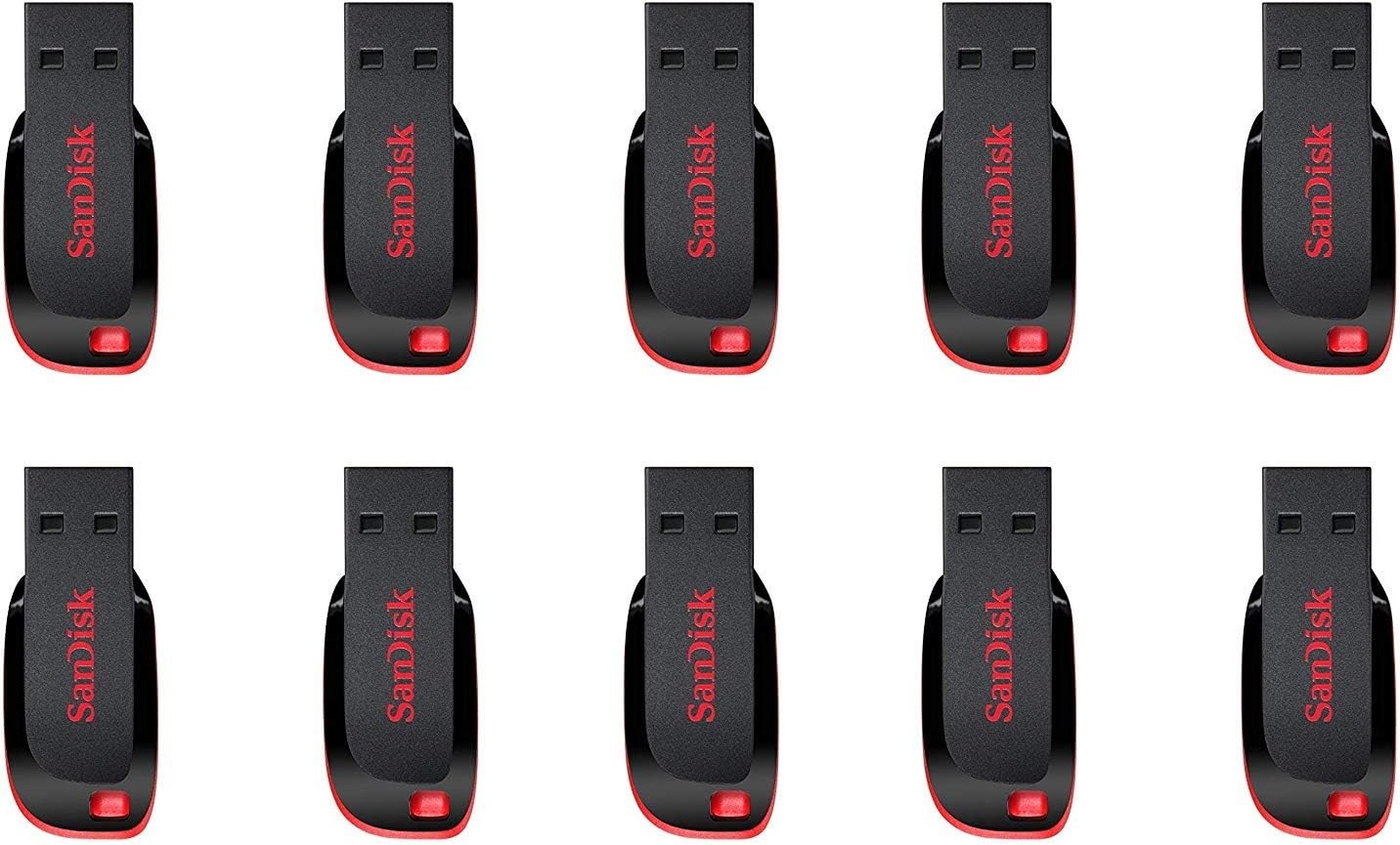 8GB Cruzer Blade USB 2.0 Flash Memory Drive SDCZ50-008G 10 Pack