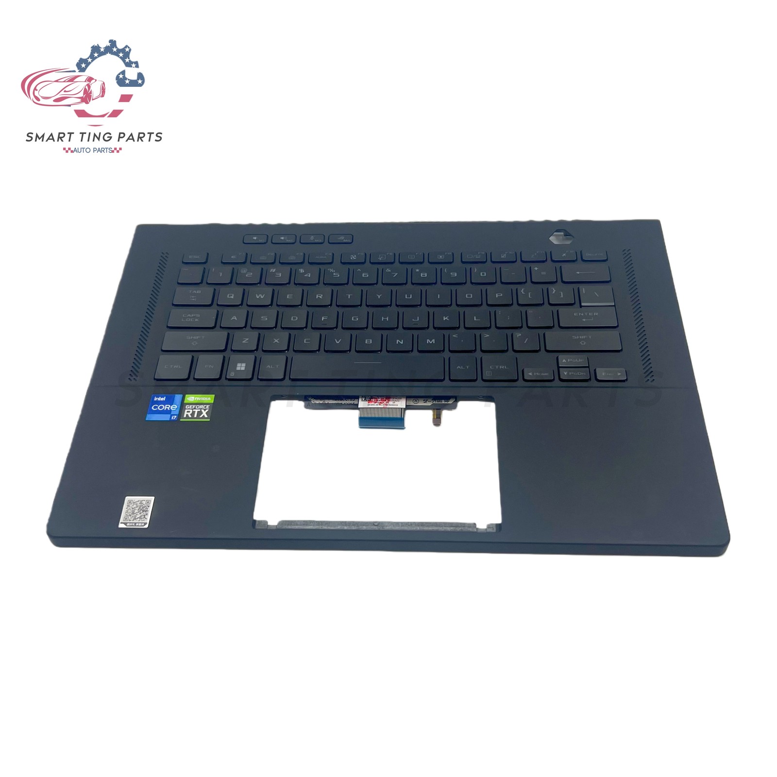 FOR ASUS ROG Zephyrus GU603 GA503 Palmrest Colorful Backlit Keyboard Cover Black