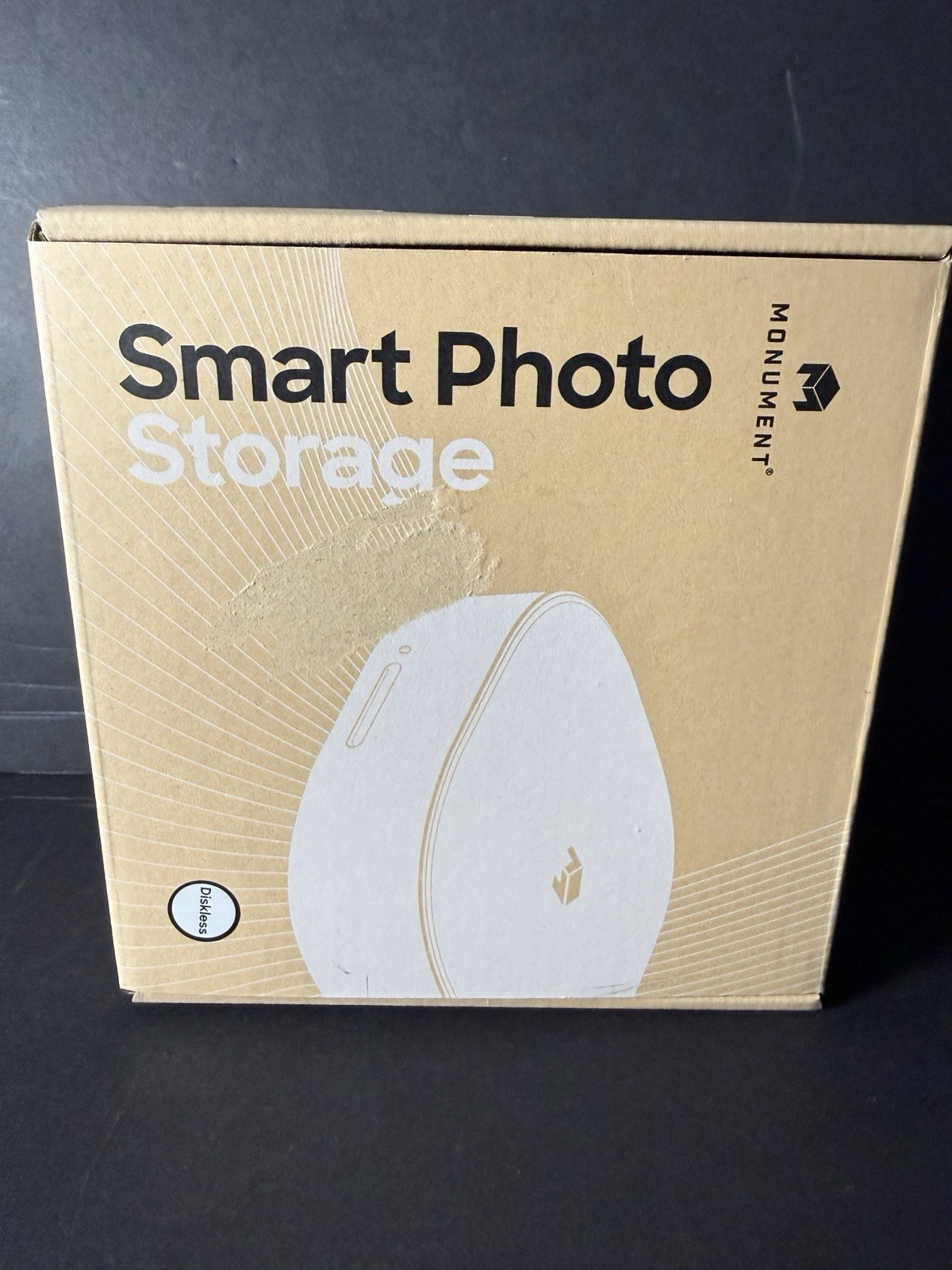 Monument Smart Photo Storage 312A12 Diskless Black NO POWER CORD Not Tested
