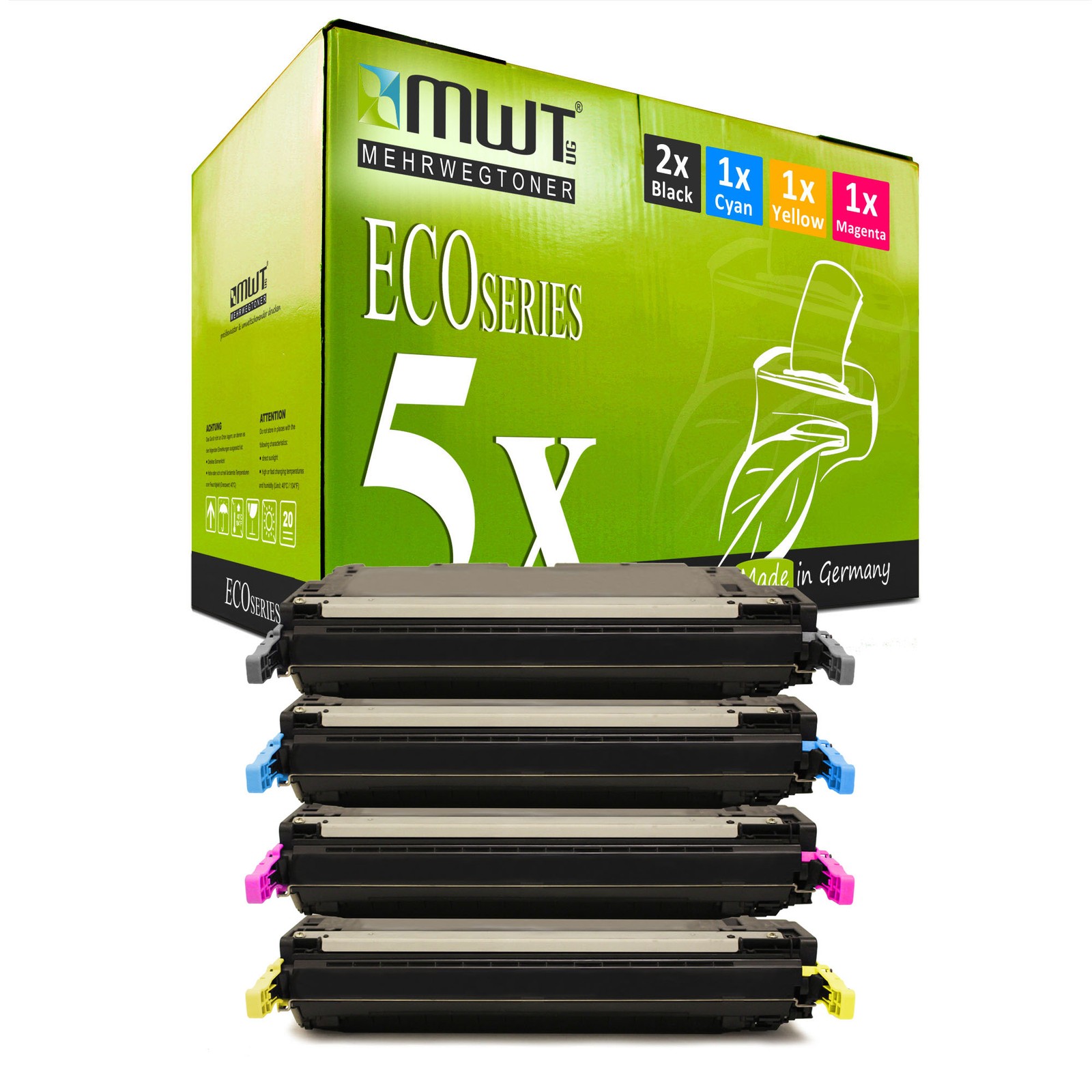 5x MWT ECO Compatible Toner For HP Color LaserJet 2700/3000 Series
