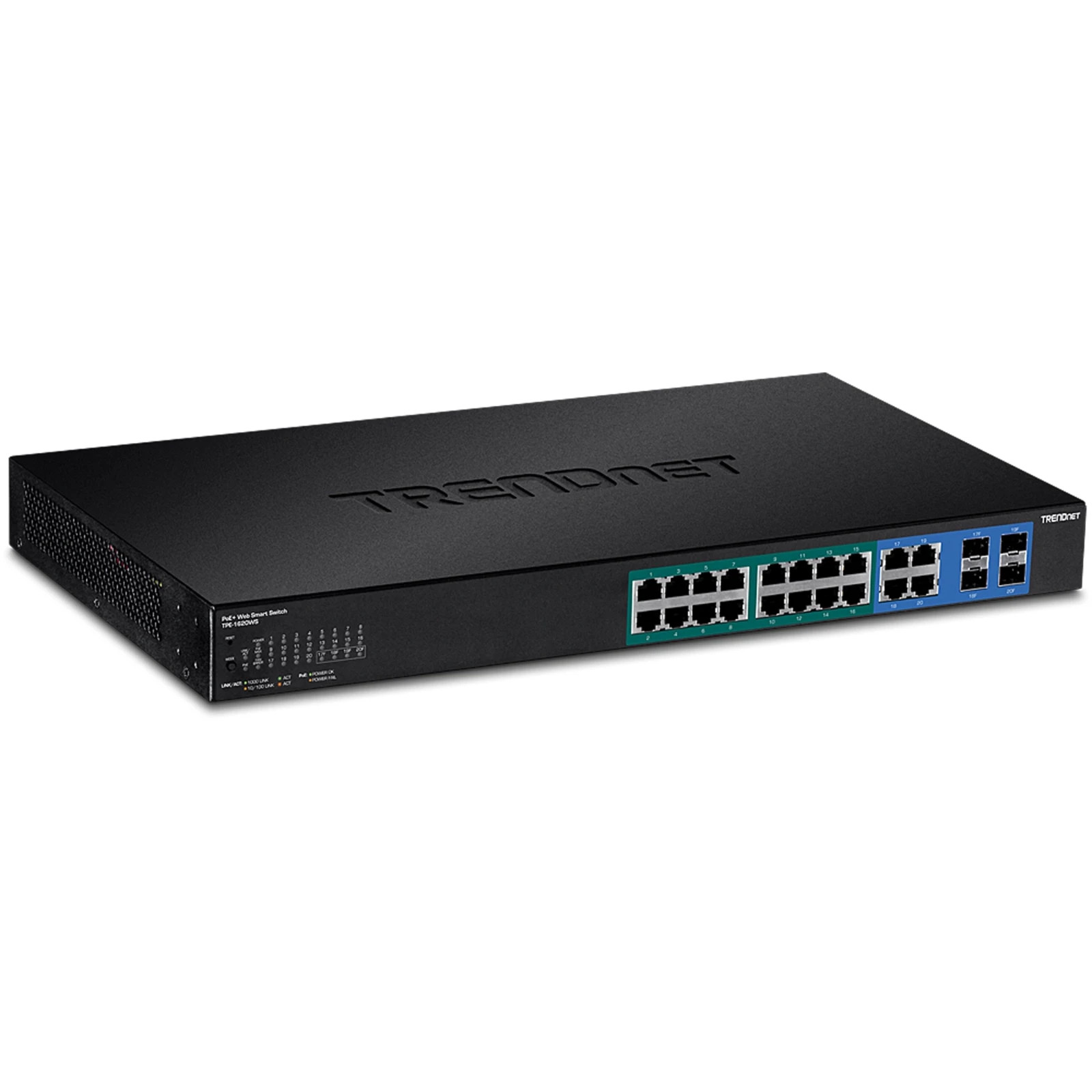 TRENDnet TPE-1620WS20-Port Gigabit Web Smart PoE+ Switch (Version v2.6R)