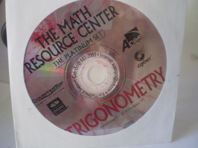 The Math Resource Center - Trigonometry  - CD-ROM encore software 