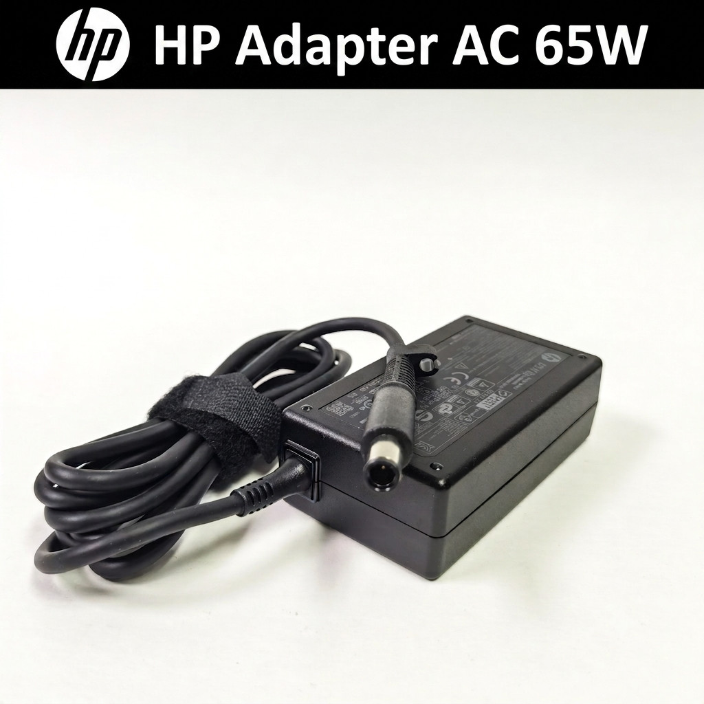 HP Adapter AC 65W with Power Cable - FAST SHIP & 