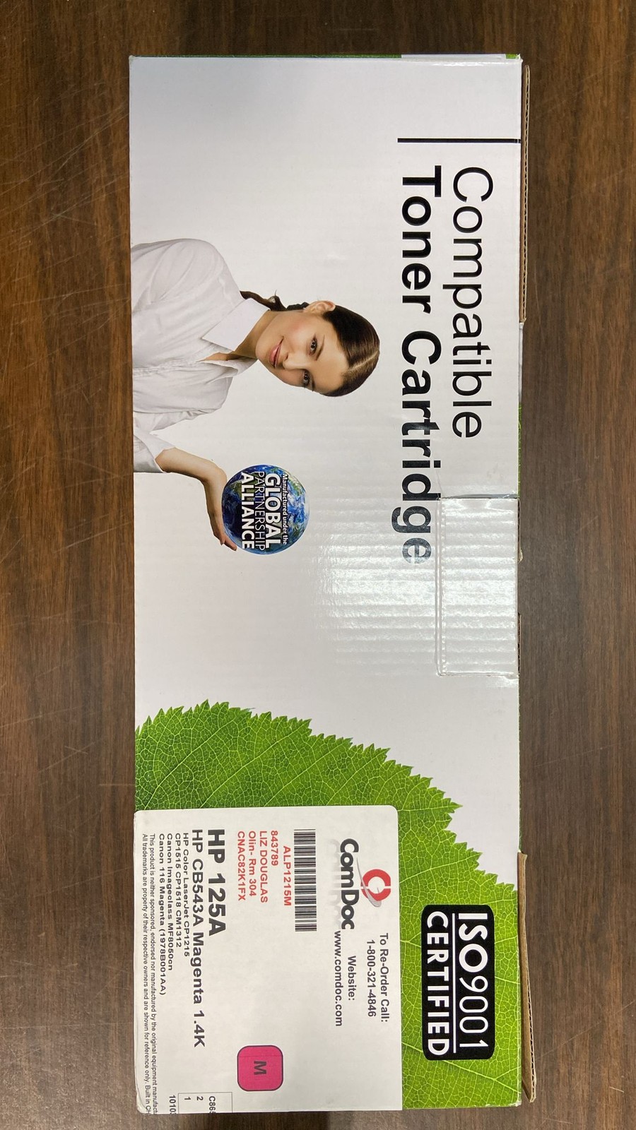 ComDoc Compatible Toner Cartridge HP 125A HPCB543A Magenta 1.4K HP Color LaseJet