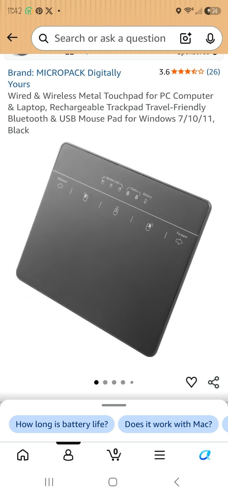 External Multi-touch Trackpad